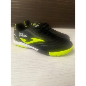 Joma Toledo Kids Turf Soccer Shoes Black Neon Yellow TOJS2501TF Size 4.5 US